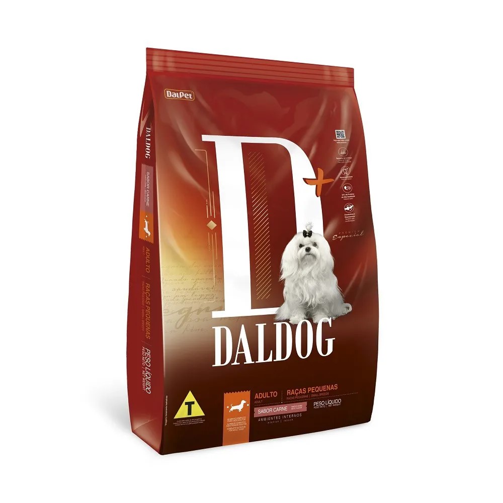 Ração Daldog Cães Adultos Raças Pequenas Carne